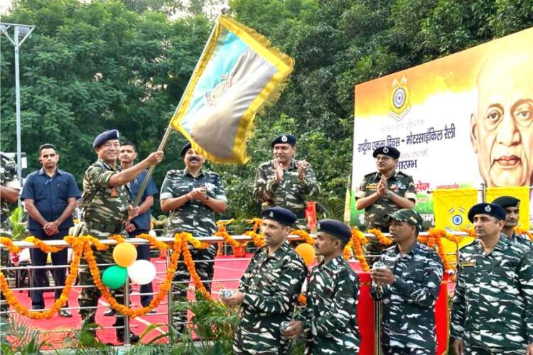 “147th Birth Anniversary”, CRPF organizes 75 KM-Long Bike Rally