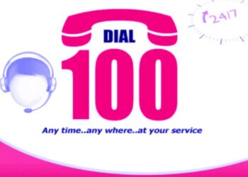 Dial-100 took the accident victim to the hospital