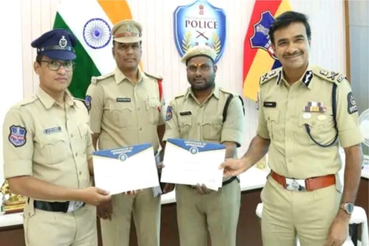 City Police Commissioner greets brave officers