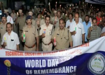 AP Police honoured road accident victims