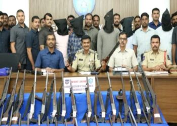 Hyderabad Police busted a fake arms license racket