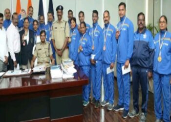 AP Police secured  medals at All India Police Volleyball Cluster