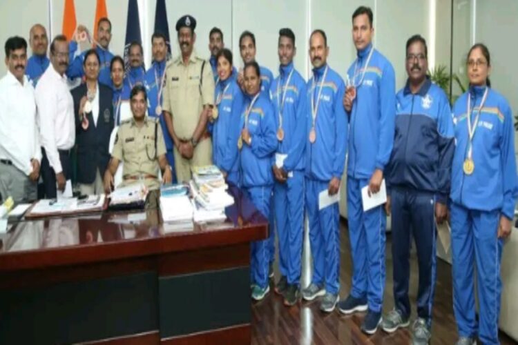AP Police secured medals at All India Police Volleyball Cluster