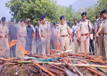 Action against drugs by Police