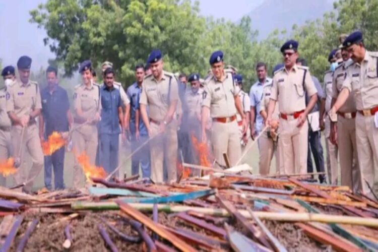 Action against drugs by Police