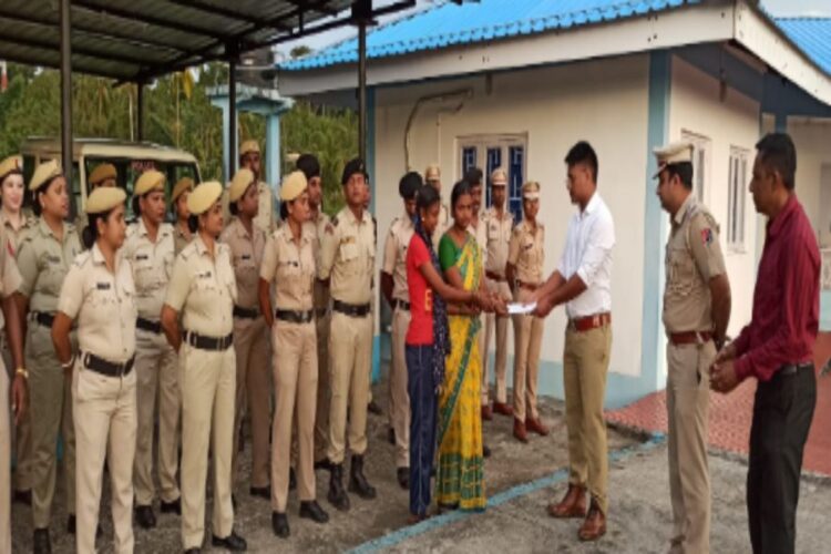 Police came to the aid of fire incident victim