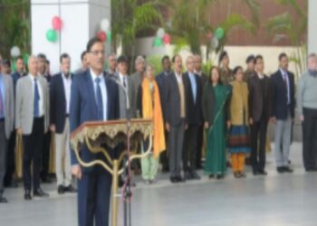 Commencement of New Year at the Police Headquarters.