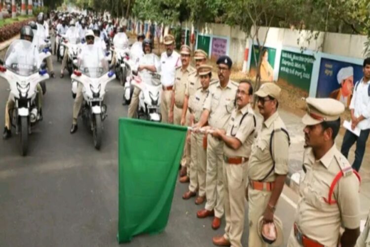 Motorbike Rally in Tirupati District