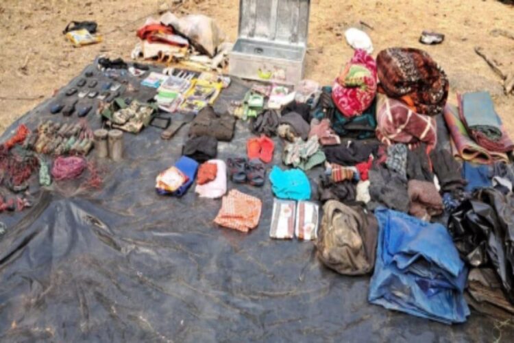 CRPF recovered cache of arms, ammunition and explosives