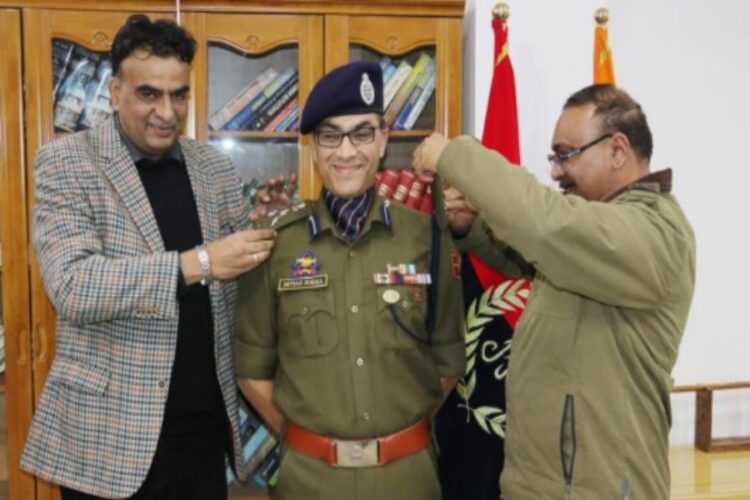 Promotion awarded by DGP  to Mr. Imtiyaz Ismail Parray