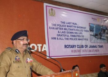 Rotary club – Jammu organizes function to felicitate Police martyrs families