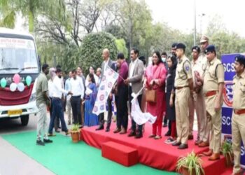 Special bus for females flagged off by CP