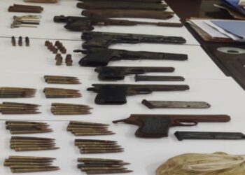 CRPF and Assam Police recovered cache of arms, ammunition and explosives