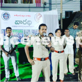 Police with villagers – innovative!