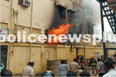 Firefighters fight blazing Fire