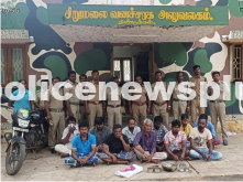 Forest department action against wild boar poachers