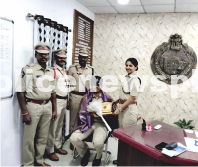 Constable Ajay Congratulated by District SP