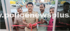 Police inspector inaugurating new police station