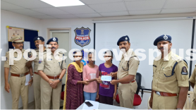 Hyderabad Police Officers Support Family of Fallen HG Police