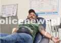Blood Donation by Policeman
