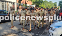 Flag March conducted by Chandigarh Police