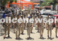 Police conducted Route March in Chikmagalur city