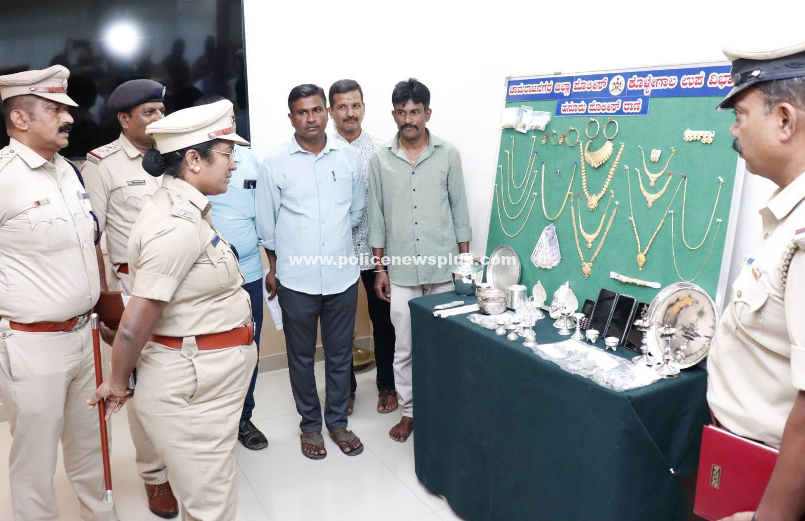 Hanur Police Recover Stolen Goods Worth Rs.41.69 Lakh