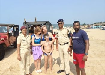 Boy Rescued at Baga Beach