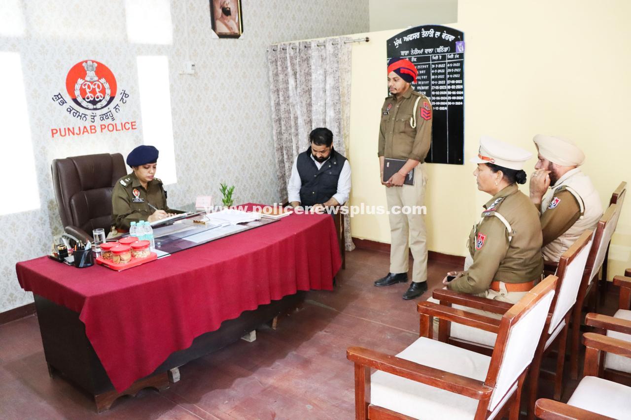 SSP inspection at Nehianwala Police Station