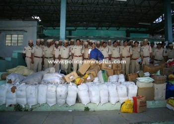 Narcotic Disposal by Hyderabad Drug Disposal Committee