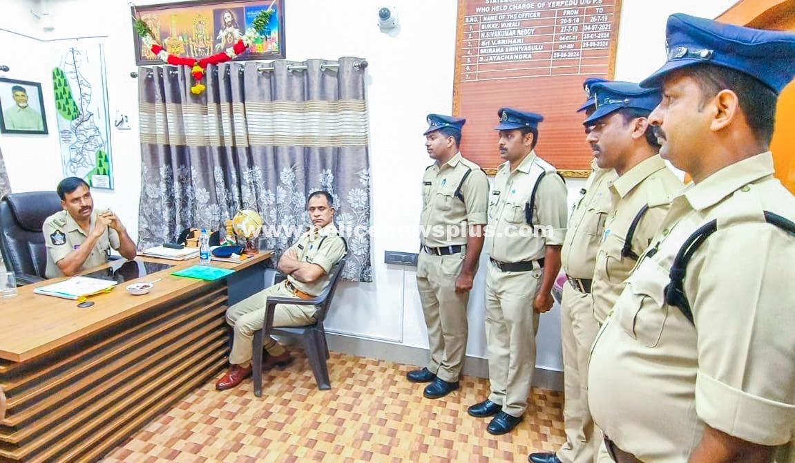 District SP Conducts Surprise Inspection at Renigunta Subdivision Police Station