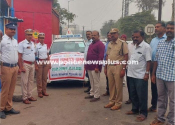 Awareness on road safety by traffic Police