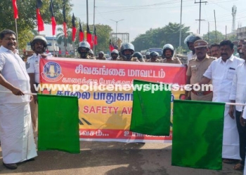 Two-wheeler helmet awareness rally