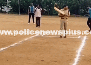 Cricket match hosted by the police