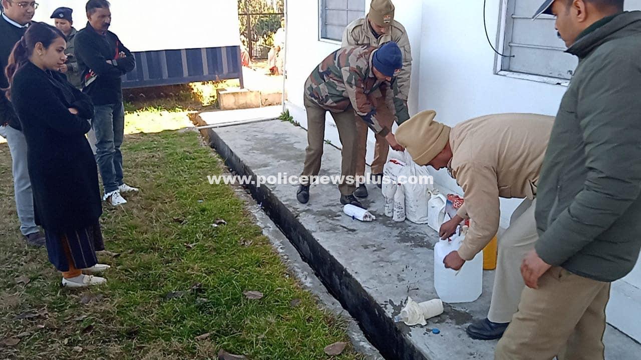 Police disposed of the liquor as per court orders
