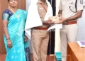 SP awarded a certificate to Special Assistant Inspector