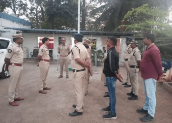 SP inspection of Kasimkota Police Station