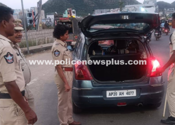 Srikakulam District Police conducted vehicle checks
