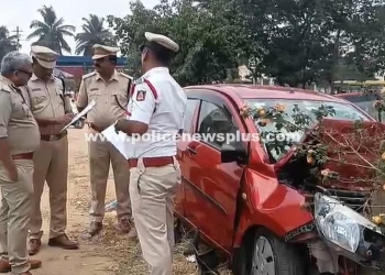 Four Dead, Two Children Injured in Tragic Highway Crash Near Dabaspet