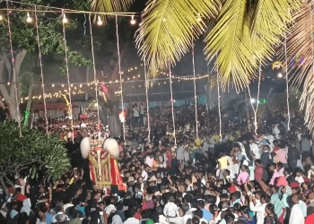 Police Ensure Safety During Madanahatti Kondotsava in Nagamangala