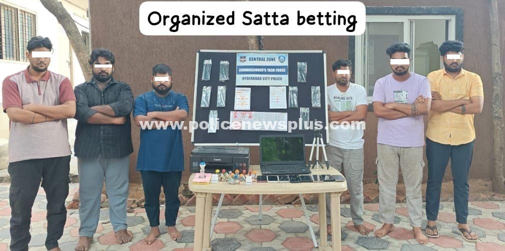 Online Satta Racket Busted, Six Held