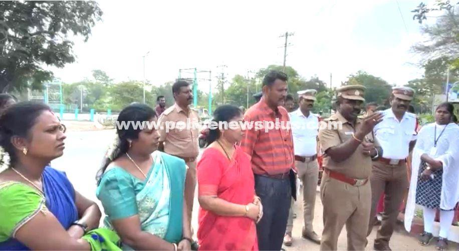 Karaikudi Police Lead Anti-Tobacco Rally with Students
