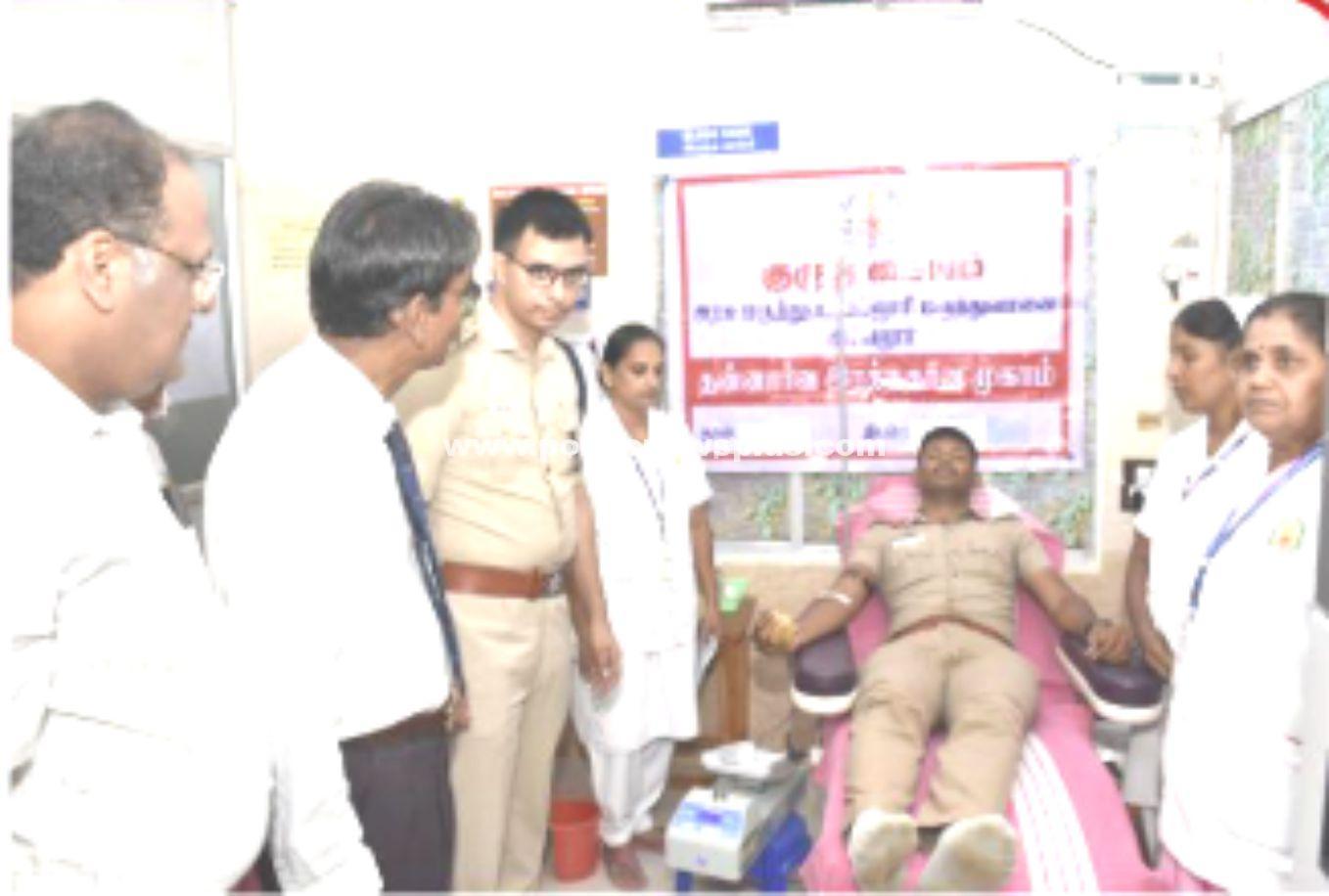 Ariyalur Police Organize Blood Donation Drive