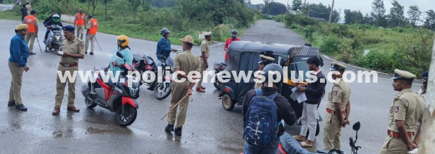Police Strengthen Vigil in Chikmagaluru
