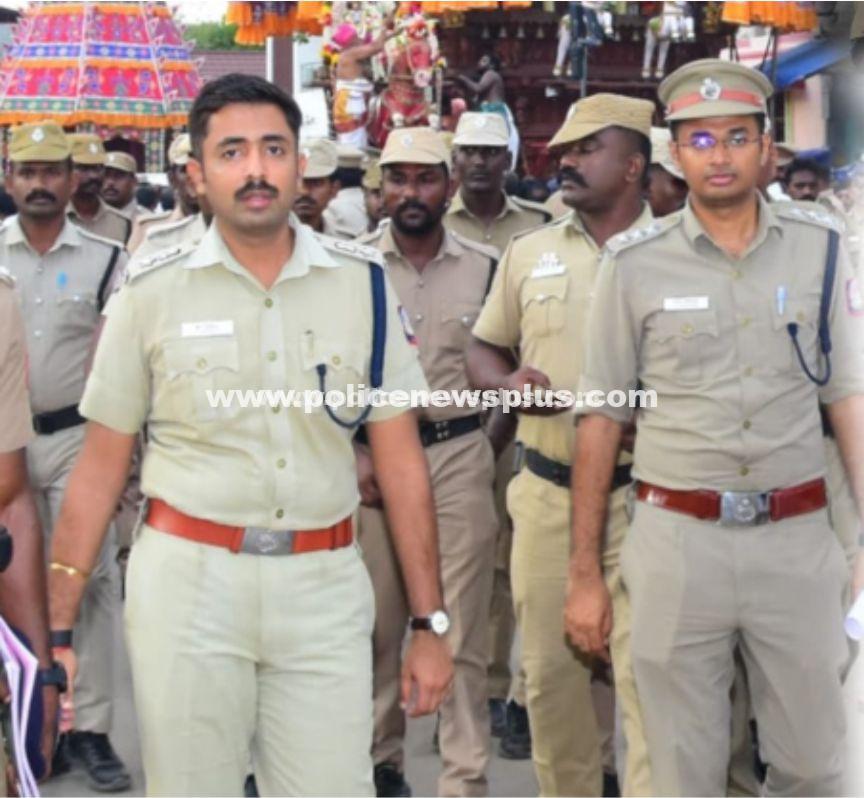 Police Inspect Security for Kandadevi Festival