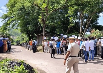 A&N Police Ensure Peaceful Protest