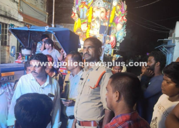 Srikakulam Police Ensure Peaceful Immersion