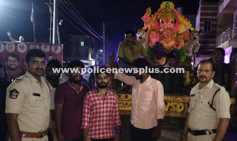 Srikakulam Police Ensure Peaceful Immersion