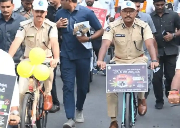 Police Lead Abhyudayam Cycle Drive