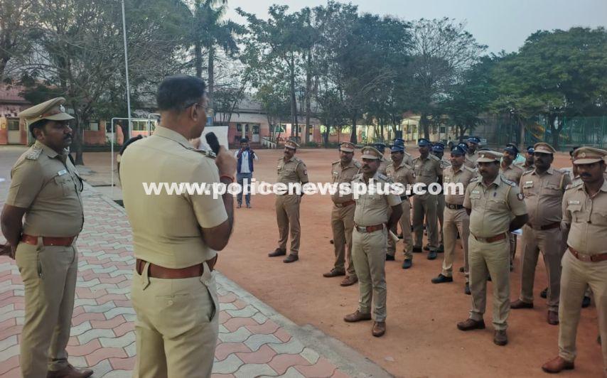 Cuddalore SP Inspects SI Exam Centre
